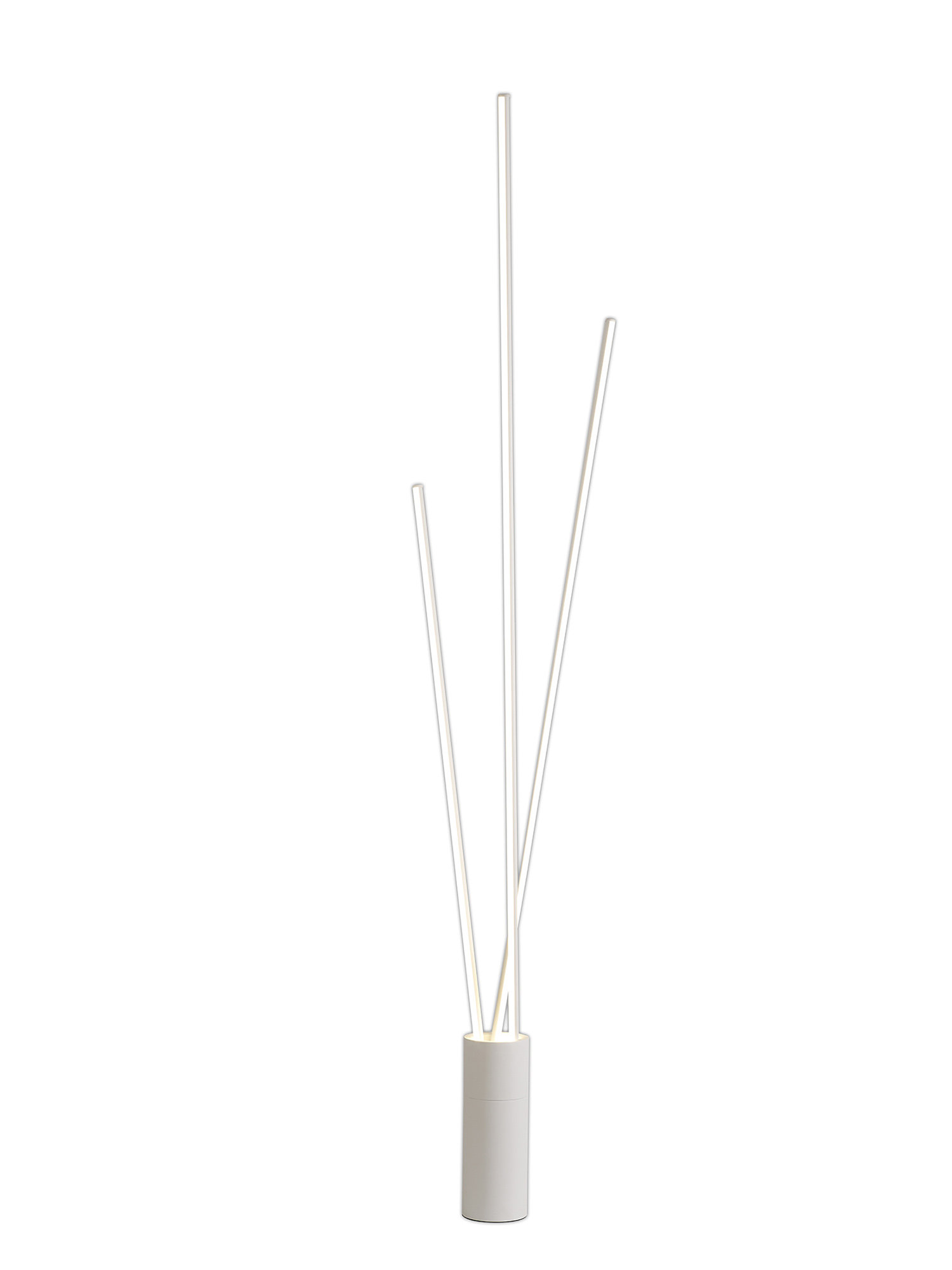 M7347  Vertical Floor Lamp 3 Light 60W LED White